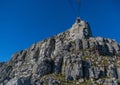 Landscape on top of the table mountain nature reserve in Cape Town at South Africa Royalty Free Stock Photo