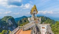 The top of Tiger Cave temple, Wat Tham Suea, Krabi region, Thailand