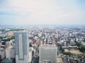 Landscape top view of Sapporo city