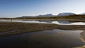 Landscape with Tornetrask lake and u-shaped valley Lapporten, No