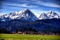 Landscape of the town of Fussen Schwarzwald germany Royalty Free Stock Photo