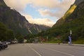 Lamdscape of the town of Gudvangen Norway