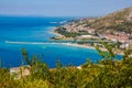 Landscape of the town Omis, Croatia. Royalty Free Stock Photo