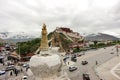 Landscape and traffic on potala palace, tibet