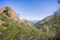 Landscape from the trail to North Chalone Peak, Hain Wilderness, Pinnacles National Park, California