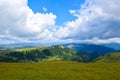 Landscape from Transalpina serpentines road DN67C. This is one of the most beautiful alpine routes in Romania Royalty Free Stock Photo