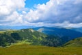 Landscape from Transalpina serpentines road DN67C. This is one of the most beautiful alpine routes in Romania