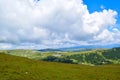 Landscape from Transalpina serpentines road DN67C. This is one of the most beautiful alpine routes in Romania Royalty Free Stock Photo