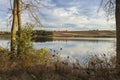 Landscape with trees from Dibich Dam Royalty Free Stock Photo