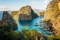 Landscape of tropical island. Coron island. Philippines Royalty Free Stock Photo