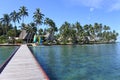 Landscape of a tropical resort in Fiji