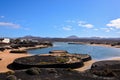 Landscape in Tropical Volcanic Canary Islands Spain Royalty Free Stock Photo