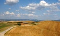 Landscape in tuscany in valdera Royalty Free Stock Photo