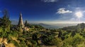 Landscape of twin stupa at Doi Inthanon National Park. Royalty Free Stock Photo