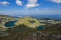 Landscape of The Twin, The Trefoil, The Eye and The Kidney lakes, The Seven Rila Lakes, Bulgaria