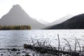 Landscape of Two Medicine Lake in Glacier National Park USA Royalty Free Stock Photo