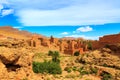 Landscape of a typical moroccan berber village Royalty Free Stock Photo