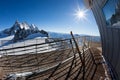 Landscape from the upper station (3450 mt) of the Skyway cable-car