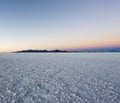 A landscape of Uyuni saltflat Royalty Free Stock Photo