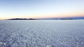 A landscape of Uyuni saltflat Royalty Free Stock Photo