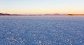 A landscape of Uyuni saltflat Royalty Free Stock Photo