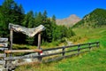 landscape in val senales, south tyrol italy Royalty Free Stock Photo