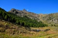 Landscape in val senales, south tyrol italy Royalty Free Stock Photo