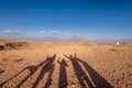 landscape of the valley of the moon in Atacama, Chile