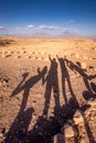 landscape of the valley of the moon in Atacama, Chile Royalty Free Stock Photo