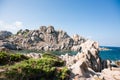 Landscape of Valley Of The Moon Capo Testa, Sardinia, Italy