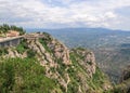 Landscape of the valley from the mountain of Montserrat
