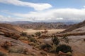 Landscape valley with rocky surrounding