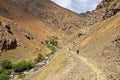 Hiking in a valley located in Alborz mountains , Iran