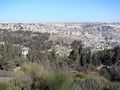 City Ã¢â¬â¹Ã¢â¬â¹of Jerusalem. Israel. Panorama of the religious architecture of the old part of the city. Royalty Free Stock Photo