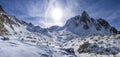 Landscape of Varrone mountain in Orobie alps Royalty Free Stock Photo