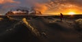 Landscape of Vestrahorn mountaine