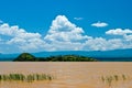 Landscape of the Victoria lake in Kenya
