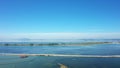 The salt marshes of Missolonghi by the Mediterranean sea