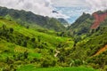 Landscape of a Vietnamese valley Royalty Free Stock Photo