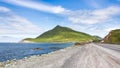 Landscape view of Airport Beach road, Unalaska.