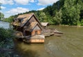 Ship mill on the river Mur, Mureck, SÃÂ¼d-Steiermark, Steiermark, Styria, Austria Royalty Free Stock Photo