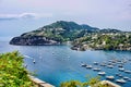 Landscape view from Aragonese Catello. Ischia island view Royalty Free Stock Photo