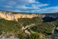 Landscape view around Bidon in Ardeche, France Royalty Free Stock Photo