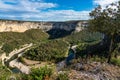 Landscape view around Bidon in Ardeche, France Royalty Free Stock Photo