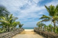 Landscape, view of Arugam Beach in Sri Lanka Royalty Free Stock Photo