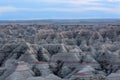 Landscape view of the Badlands National Park Royalty Free Stock Photo