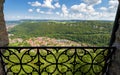 Landscape view from balcony on mountain top in Schwarzwald, Germany Royalty Free Stock Photo