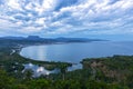 Baracoa Harbor Bay Landscape Dramatic Stormy Sky Tropical Rainforest Guantanamo Province Cuba Royalty Free Stock Photo