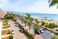 Landscape view from beach Alanya