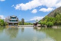 Landscape view of the Black Dragon Pool, it is a famous pond in the scenic Jade Spring Park located at the foot of Elephant Hill